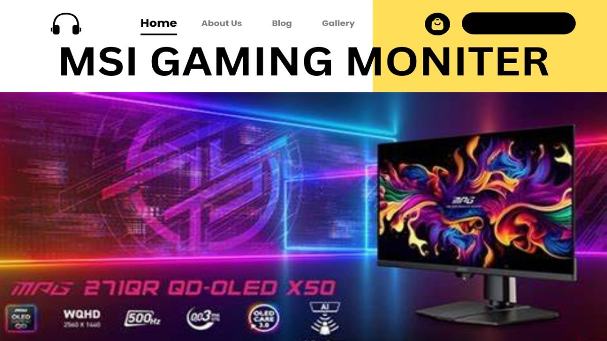 MSI MPG 271QR QD-OLED X50 monitor with sleek design and AI features MSI MPG 271QR QD-OLED X50 monitor with sleek design and AI features